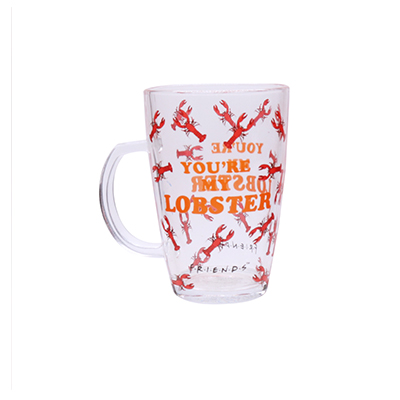 Friends Series Handle Glass Cup Lobster