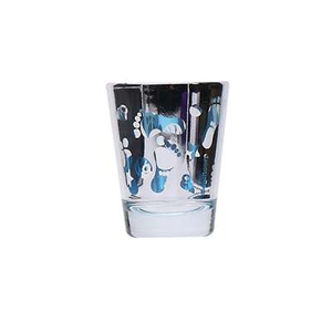 Thick Bottom Wine Cup Electroplating and Spray Color Glass Cup