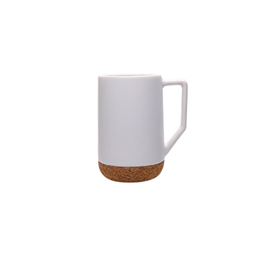 Cork Bottom Series Ceramic Straight Cup Handle